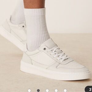 ASOS | men’s white leather sneakers size 7